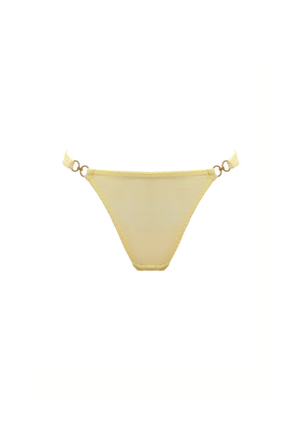 Cadi Mesh Thong String Lemon Yellow – Bordelle