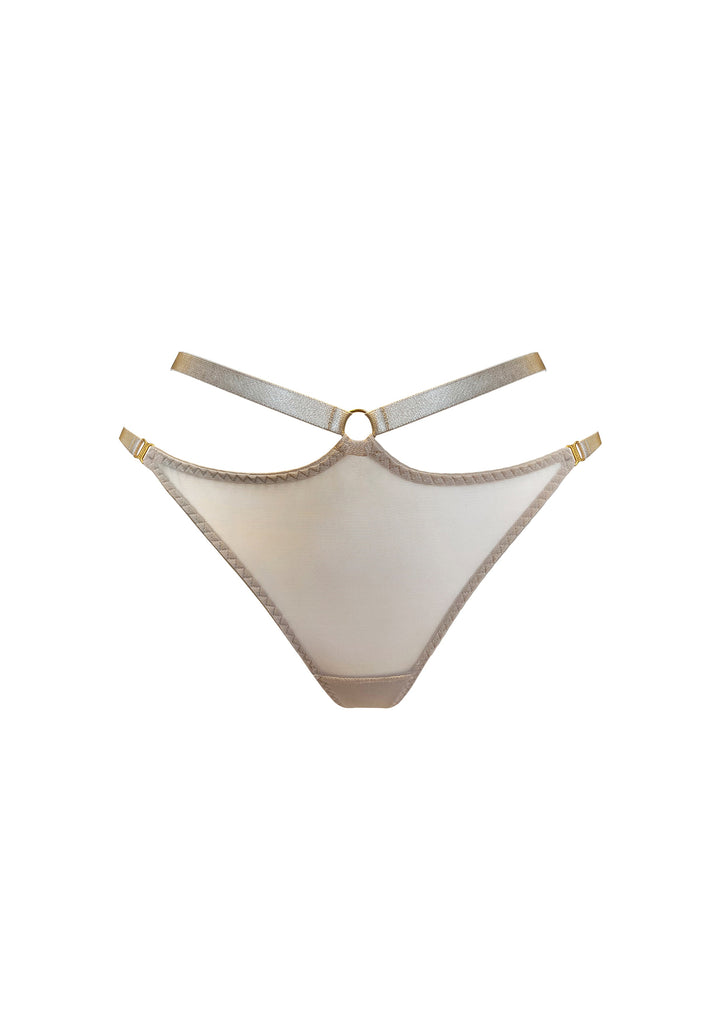 Signature Mesh Harness Thong